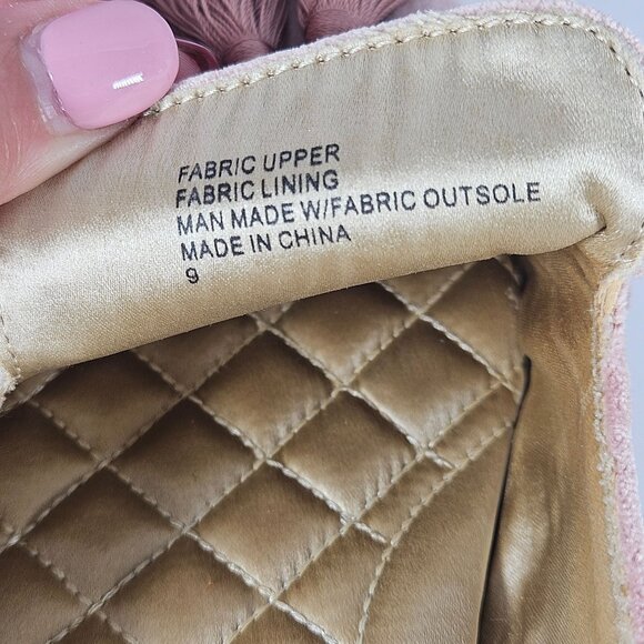 Birdies Women's Velvet Tassel Sandals in Dusty Rose 9 Quiet Luxury Old Money - Picture 8 of 15